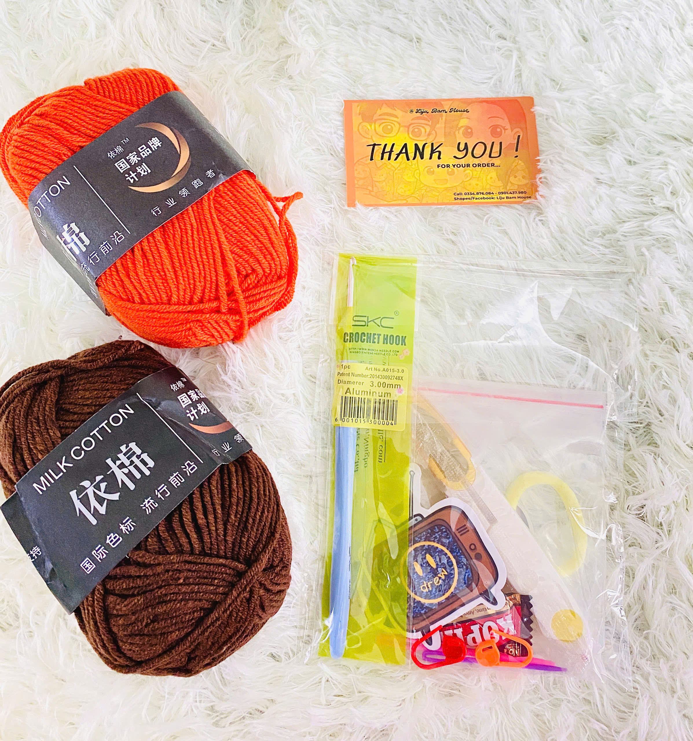 Combo Học Móc Len Tiết Kiệm Liju Bam House