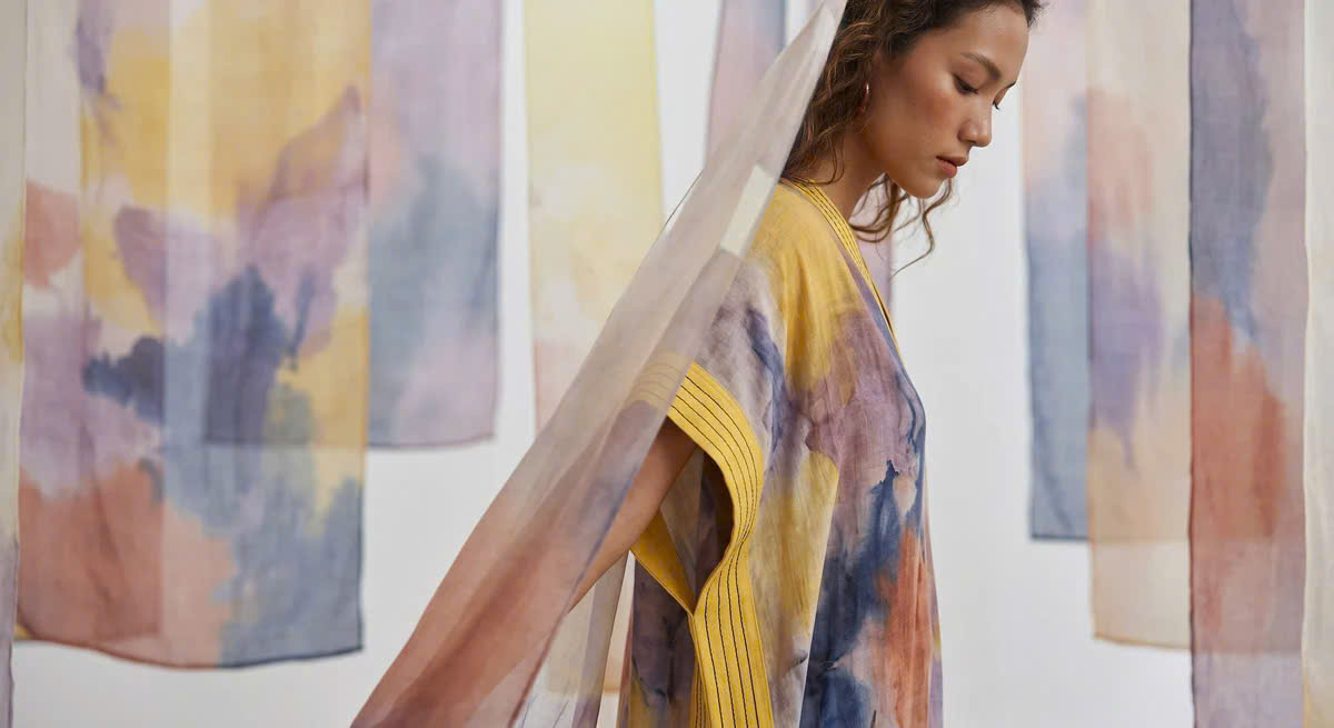Đầm Kaftan Ramie Thuỷ Ảnh Dre240 Thời trang thiết kế Hity
