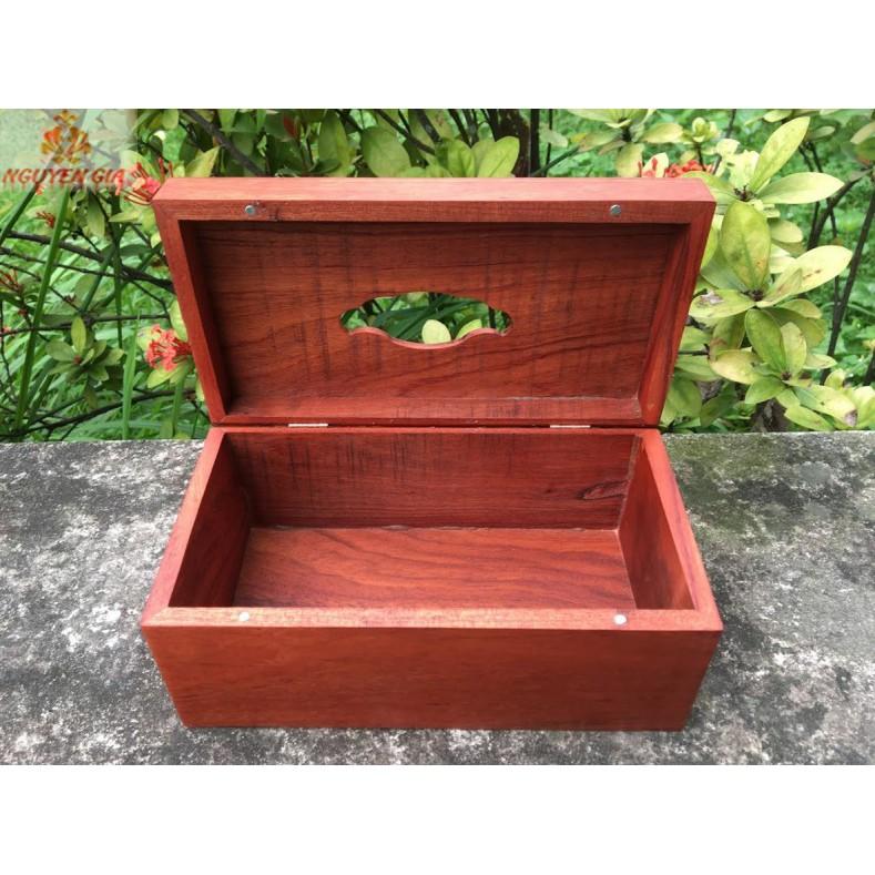 Hộp đựng giấy ăn gỗ phật di lặc -gỗ hương cao cấp
