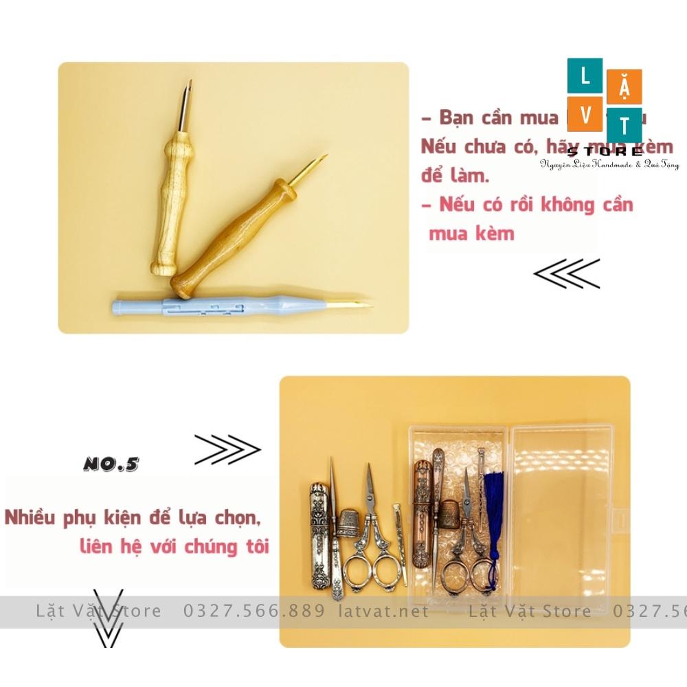 Bộ Thêu Len Xù Cá Voi Xanh DIY Punch Needle Whale, có hướng dẫn, trong phim Nữ luật sư kì lạ Vô Young Woo