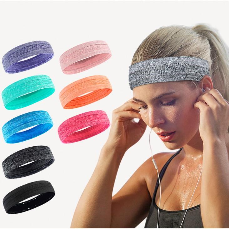 Băng đô thể thao headband cotton đeo trán thấm chặn mồ hôi chống trượt