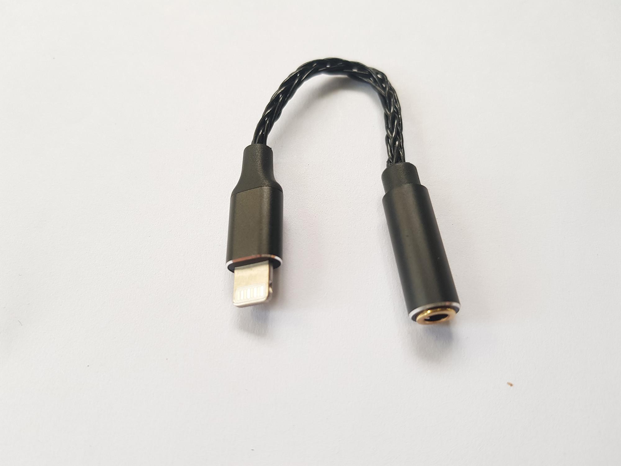 Cáp chuyển cổng Lightning sang 3.5mm chất lượng cao, dây 8 lõi mạ bạc, chip Apple C101 (MFI) phù hợp với các dòng iphone 7 8 X XR XS..