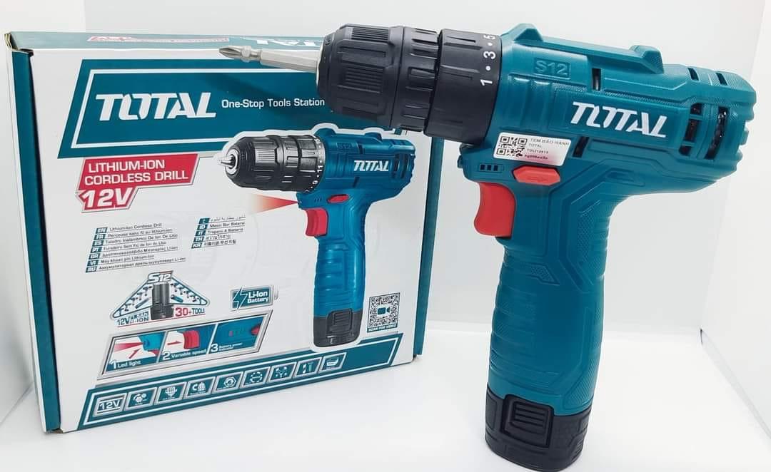 MÁY KHOAN DÙNG PIN 12V TOTAL TDLI12415 - HÀNG CHÍNH HÃNG