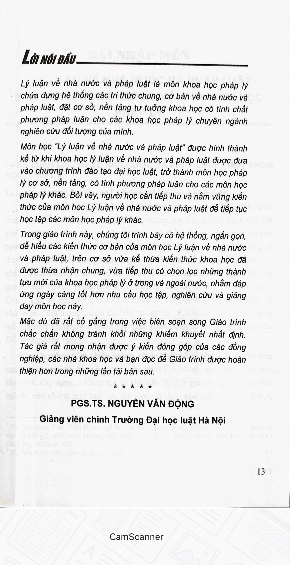 Giáo Trình Lý Luận về Nhà Nước và Pháp Luật