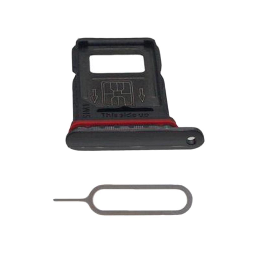 Dual SIM Card Holder Slot Tray Replacement for OnePlus 7Pro Seven Pro Gray