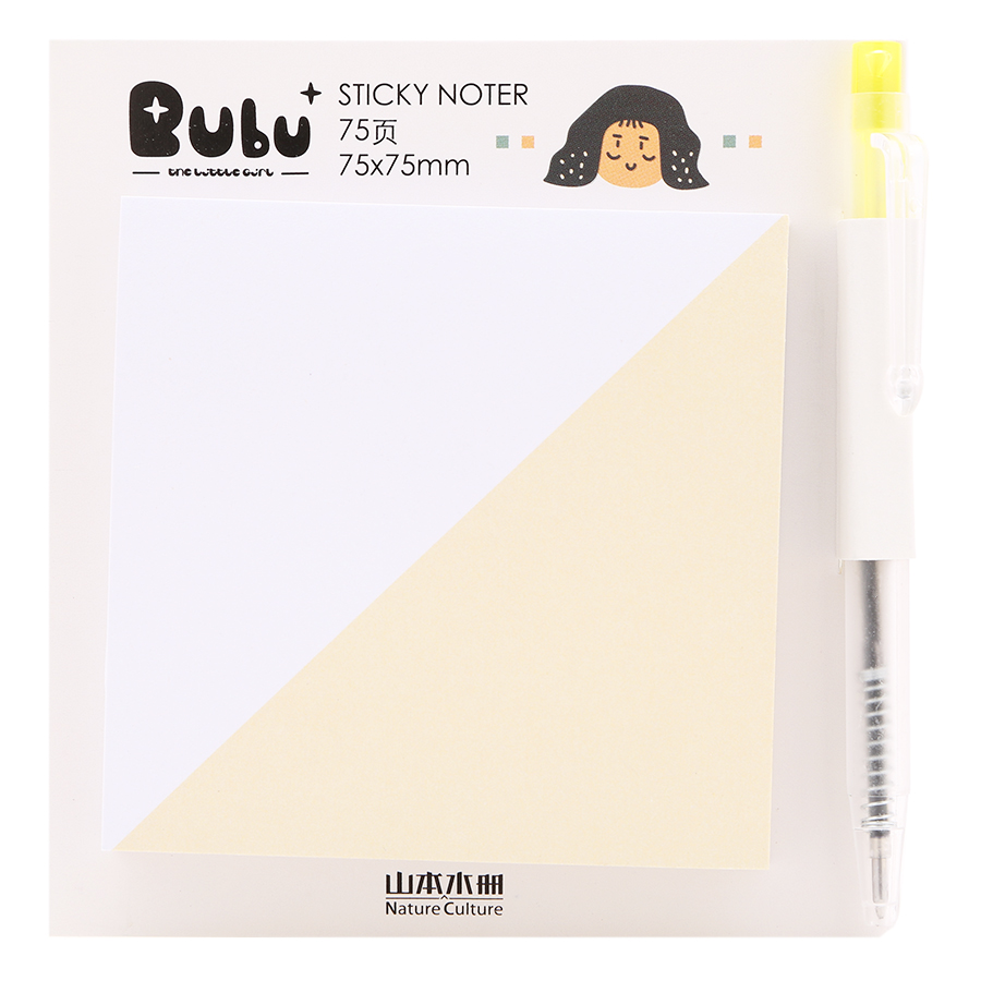 Giấy Note Vuông - Kèm Bút Bubu BLTP-0053