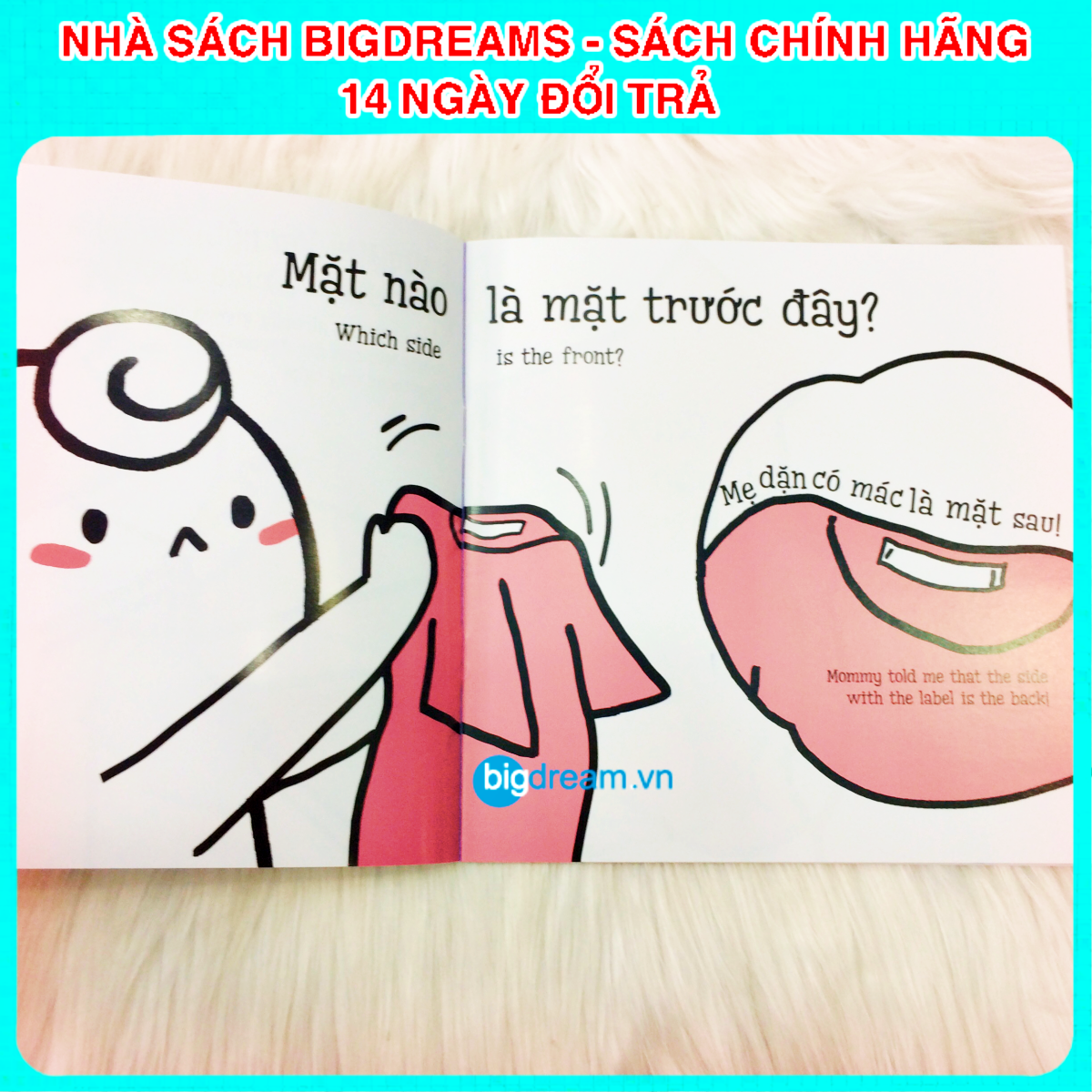 BẢN MỚI SONG NGỮ Miu Miu Tự Lập - Mặc Quần Áo Ehon Kĩ Năng Sống Cho Bé 1-6 Tuổi Miu miu hiểu chuyện Miu bé nhỏ