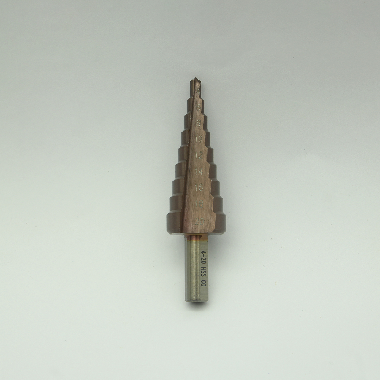 Mũi khoan bước thẳng 4-20 mm thép gió M35 coban chuôi tròn vát