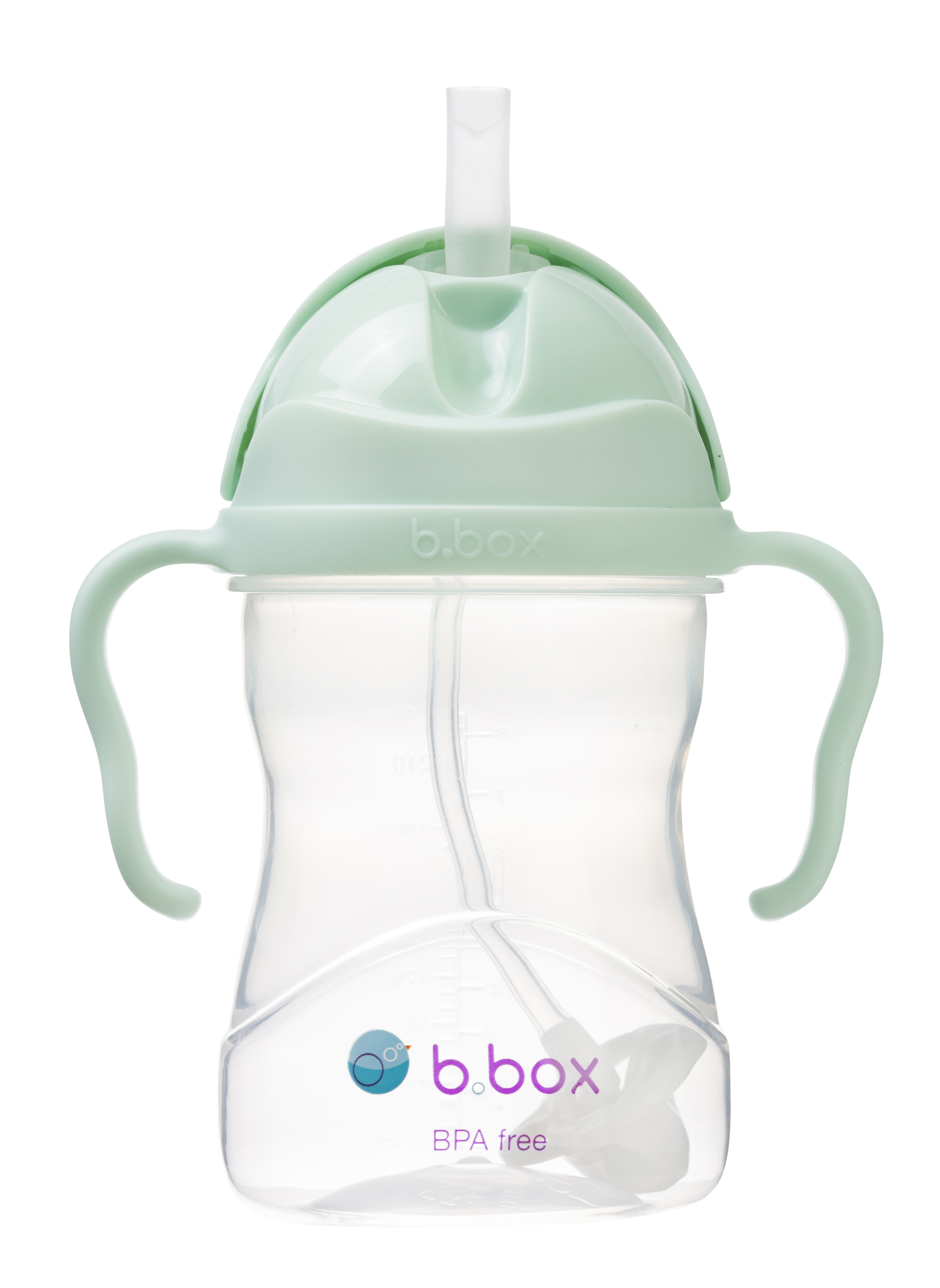 b.box Disney Bình nước 360 độ cho bé tập uống nước 240ml - Xanh Lá Pastel