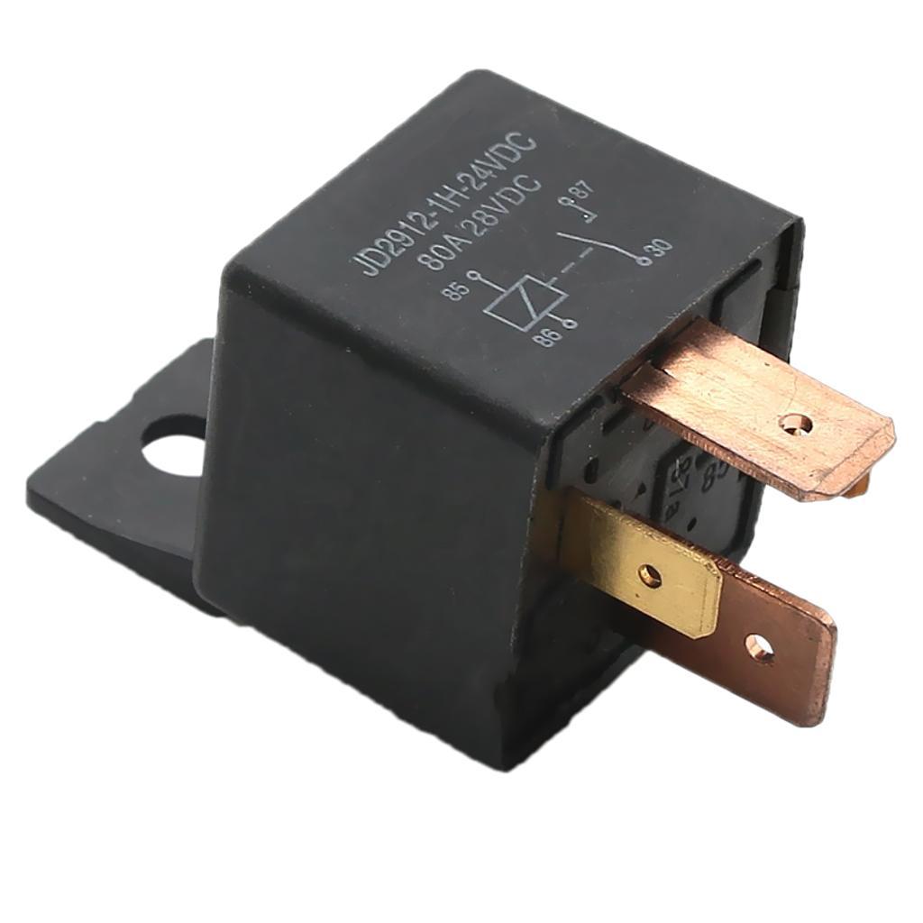 2 Pieces Car Truck High Current 80A 28V 5 Pin SPDT Relay Changeover Switch
