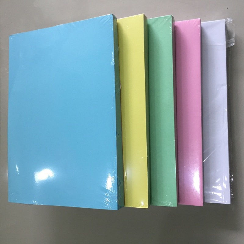 Bìa màu A4 Thái Lan 180gsm - Giấy bìa cứng A4 đủ màu