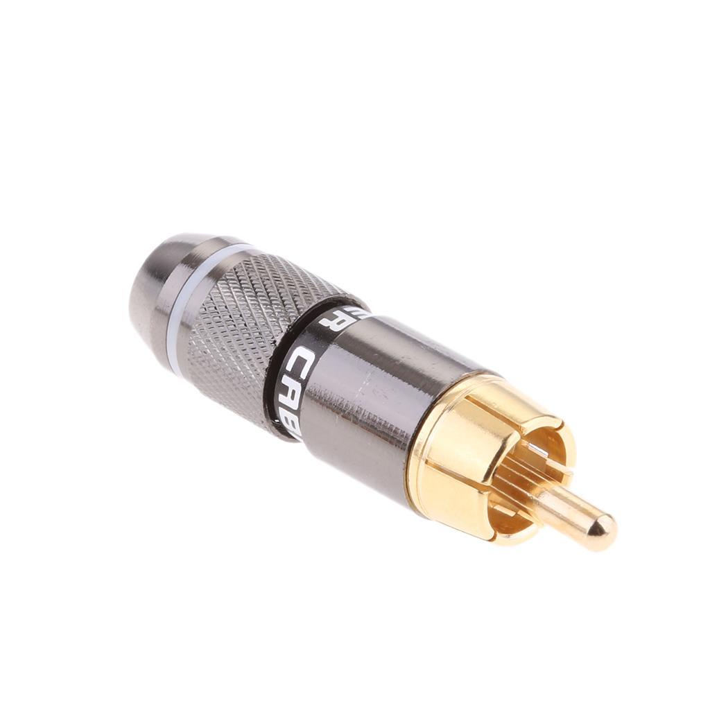 2 Pieces Phono Plug Connector Adapter