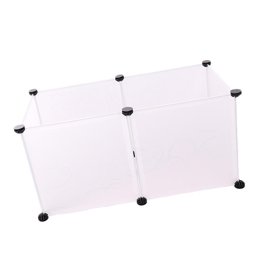 2pcs 6 Panels Hamster Pen Small Animal Playpen Indoor/Outdoor Enclosure Cage