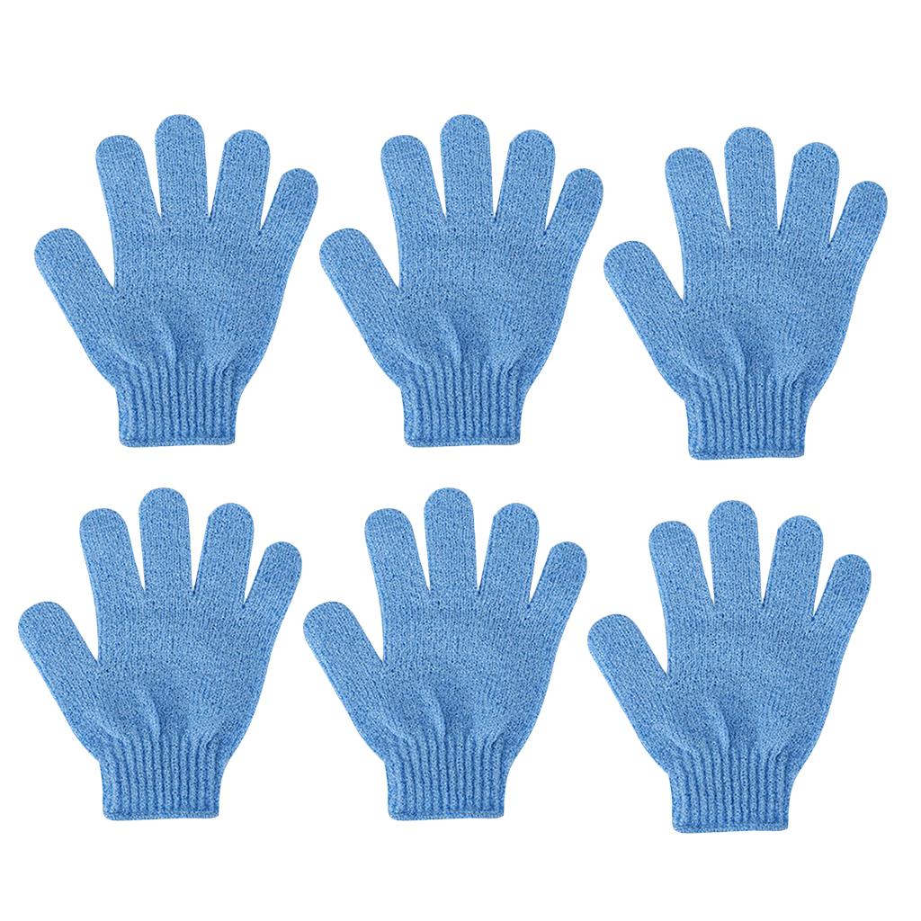 6 Miếng Tẩy Tế Bào Chết Toàn Thân Găng Tay Tắm Bath Massage Spa Mitts