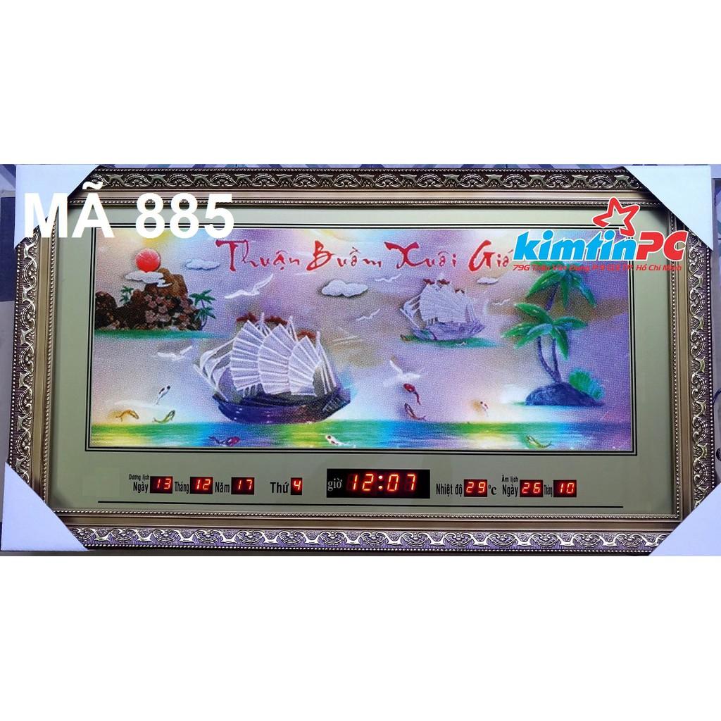 Lịch vạn niên - Tranh led Cẩm Thạch – 55x100cm - mã 885