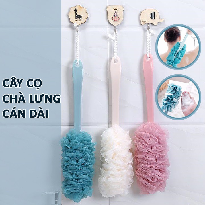 Cây Bông Tắm Chà Lưng Siêu Sạch Cán Dài 42cm