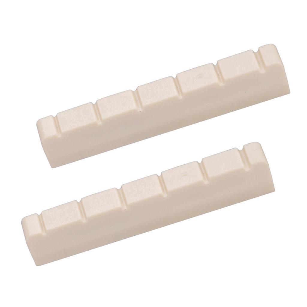 2x Guitar Slotted Curved Nut For Classcial Guitar Parts Beige Color