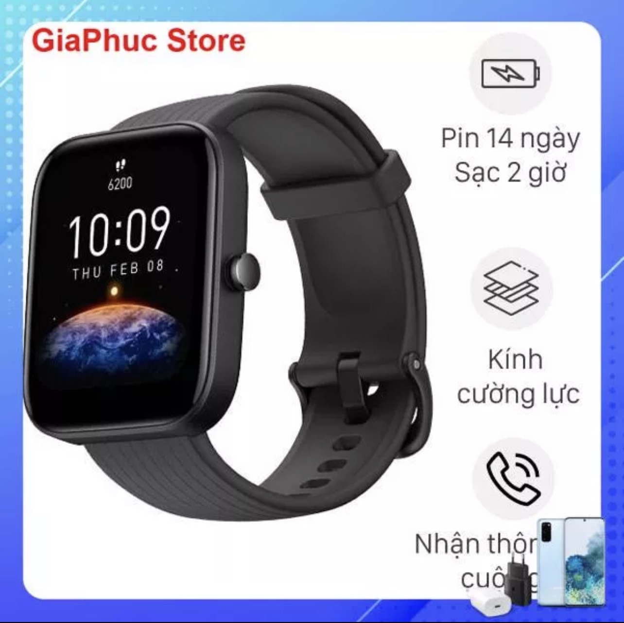 Đồng hồ thông minh Amazfit Bip 3 Pro - Hàng Chính Hãng