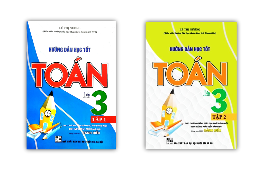 Sách - Combo Hướng Dẫn Học tốt Toán Lớp 3 - Tập 1 + 2 ( Dùng Kèm Sách Giáo Khoa Cánh Diều)