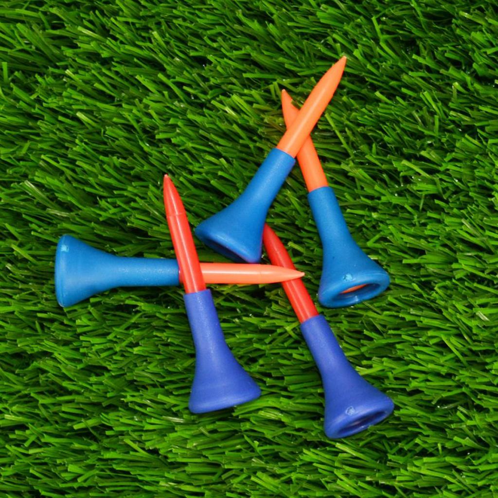 2x5 Pieces/Set Durable Soft Rubber Cushion Top Golf Tees Random Color Medium