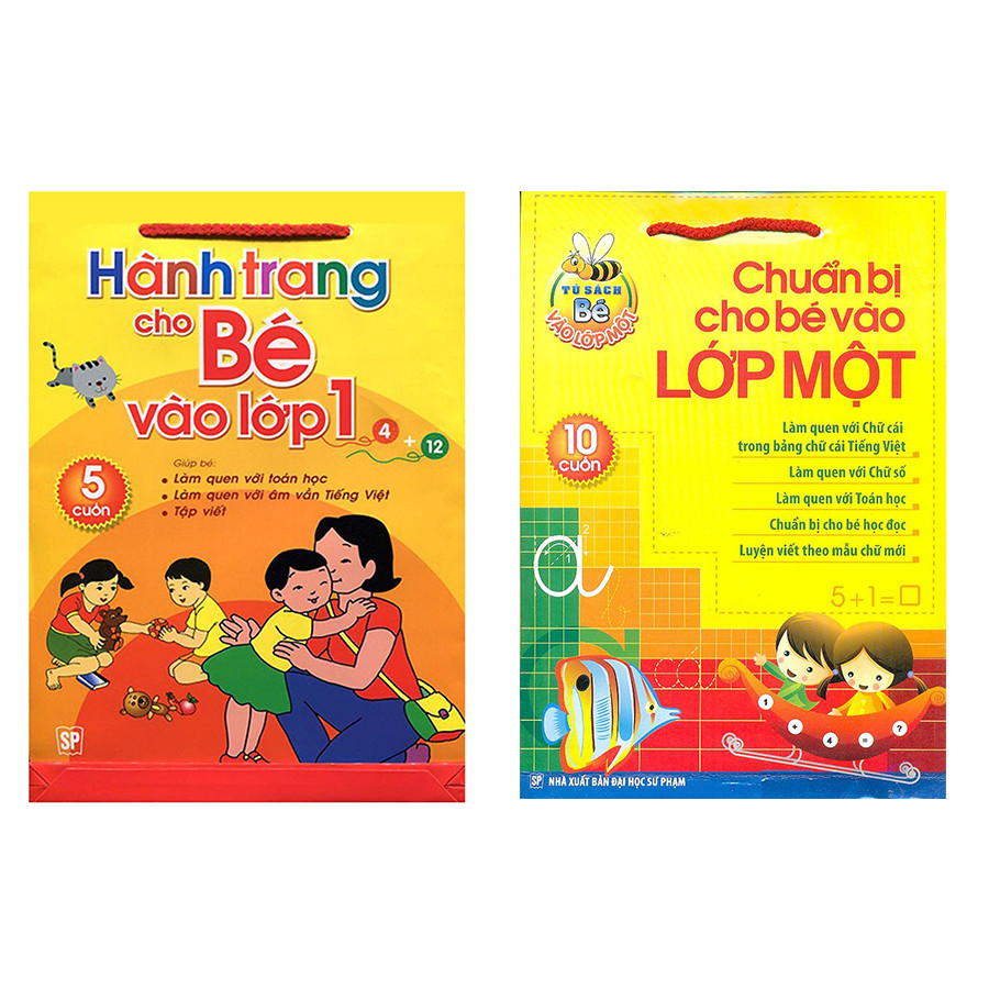 Combo sách cho bé vào lớp 1: Chuẩn bị cho bé vào lớp một và Hành trang cho bé vào lớp 1 - tặng cuốn sách Rèn Luyện Kỹ Năng Giao Tiếp Dành Cho Học Sinh