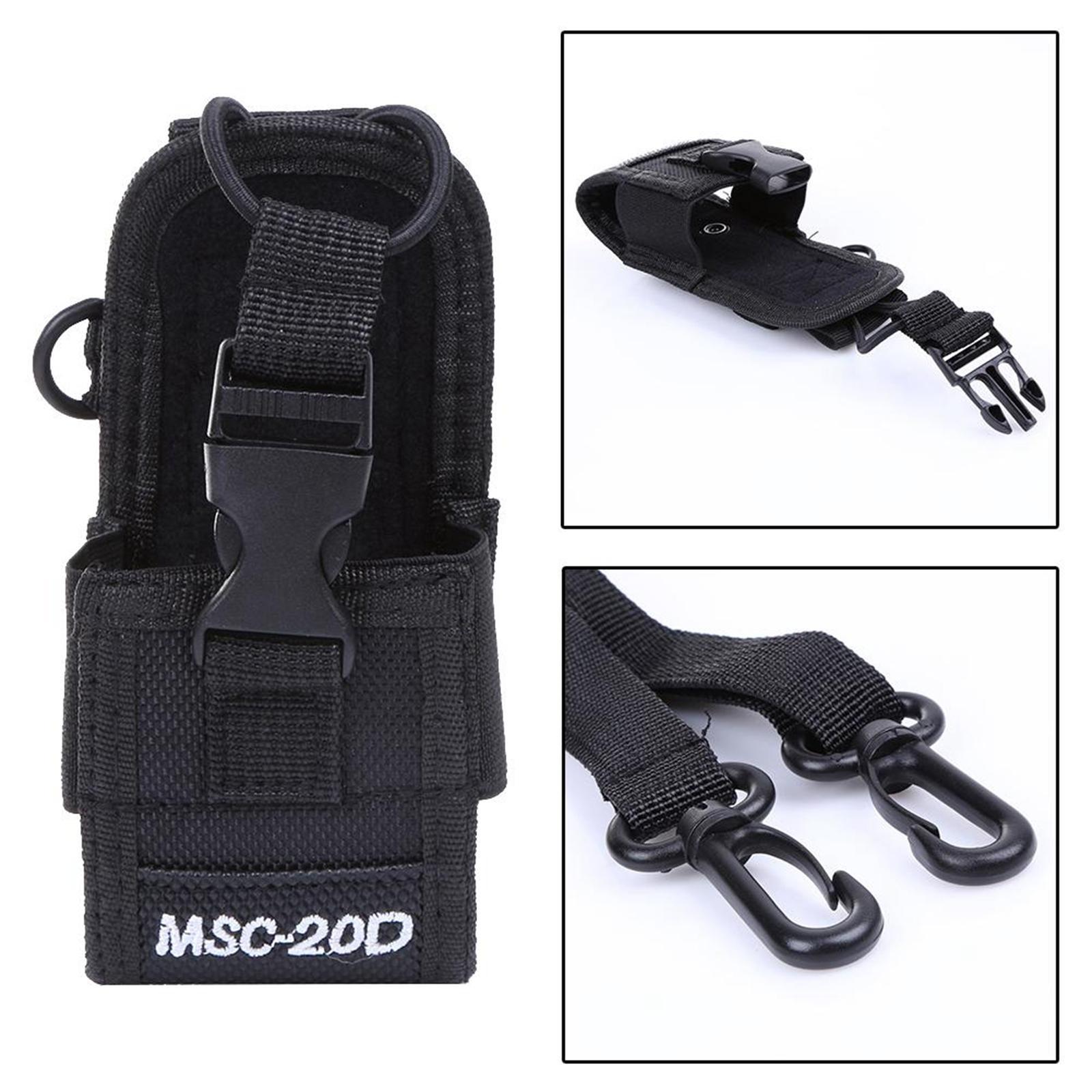 2x Premium Radio Holder Case Holster Pouch for Radio Walkie Durable