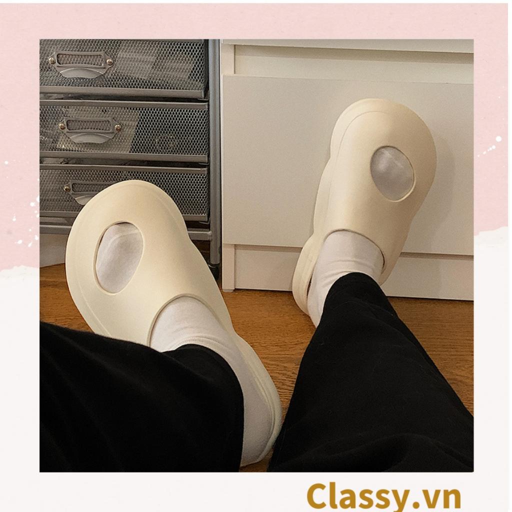 Dép quai ngang đục lỗ đi trong nhà, đi chơi, spa phù hợp cả nam và nữ Classy G1254