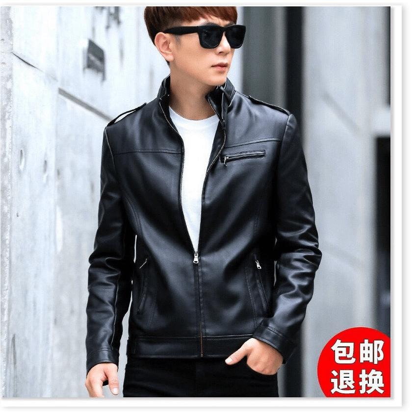 Áo khoác da nam dây kéo đồng da xịn k bong tróc cực ngầu cho anh em THỜI TRANG LANA FASHION