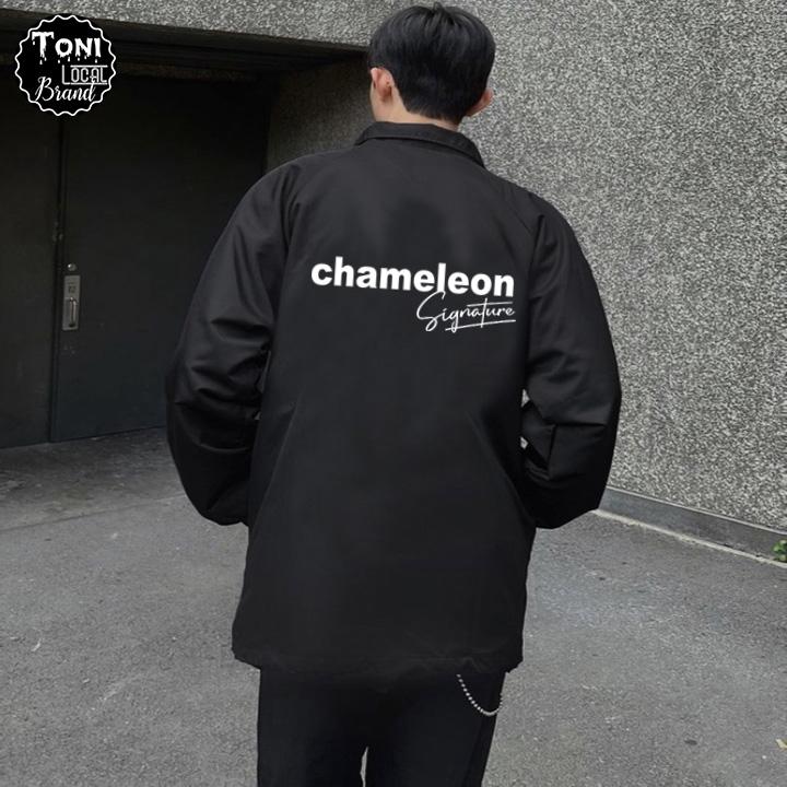 Áo Khoác Dù Local Brand CHAMELEON Jacket Mero 2 lớp dày form rộng Unisex cổ bẻ