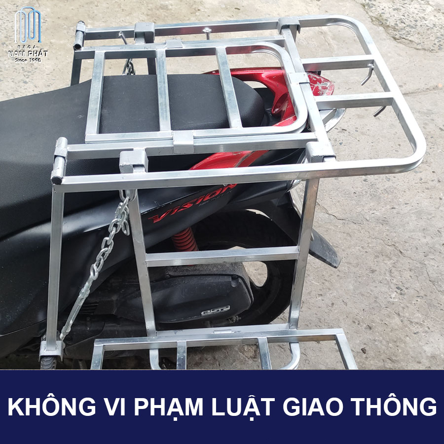 Baga Chở Hàng Cánh Hộp Mở Cốp đổ xăng Loại Dày Kèm Bộ Cánh Sử dụng nhiều loại xe Chuẩn Nam Phát