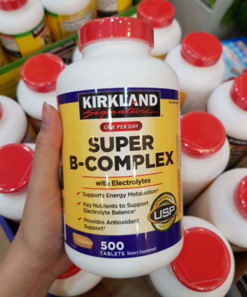 Vitamin B Kirkland Super B-Complex hỗ trợ chuyển hóa năng lượng, tăng hấp thụ dinh dưỡng, cải thiện suy nhược, thêm chất chống oxy hóa - OZ Slim Store