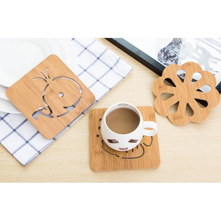 Combo 2 Lót Nồi Gỗ Hình Thú