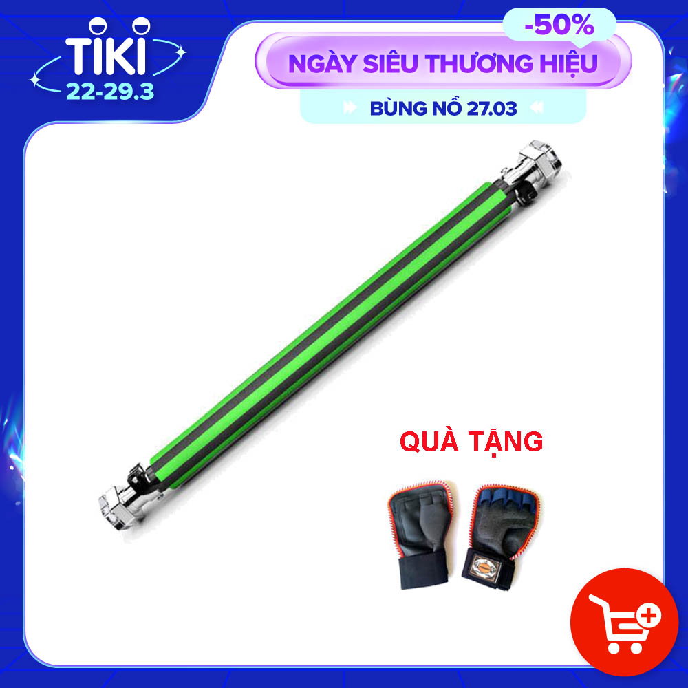 Combo xà đơn treo tường 2018 + Găng tay tập xà đơn (KT 80cm-130cm)