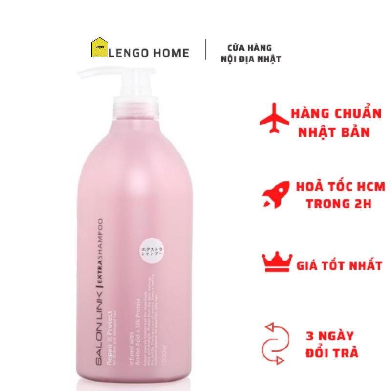 DẦU GỘI PHỤC HỒI TÓC HƯ TỔN SALON LINK EXTRA NỘI ĐỊA NHẬT ( CHAI MÀU HỒNG - 1000ML