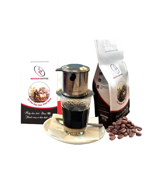 Cà Phê Đặc Sản Việt Nam - Pha Phin - Hộp 250gr, Mùi Thơm Quyến Rũ, Đậm Đà Mang Lại Những Tách Cà Phê Tuyệt Hảo, Gây Thương Nhớ Ngay Lần Đầu Thương Hiệu Rovina Coffee