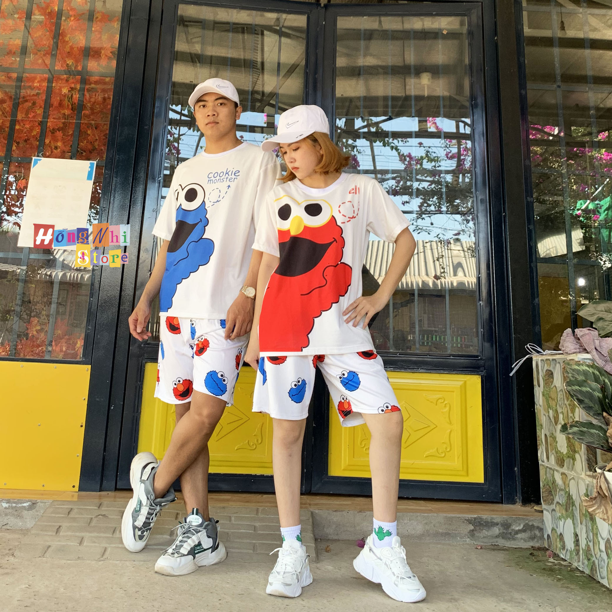 Quần Short Cartoon  Unisex Hình Kawaii Quần Trắng - Quần Đùi Hoạt Hình Siêu Cute - MM