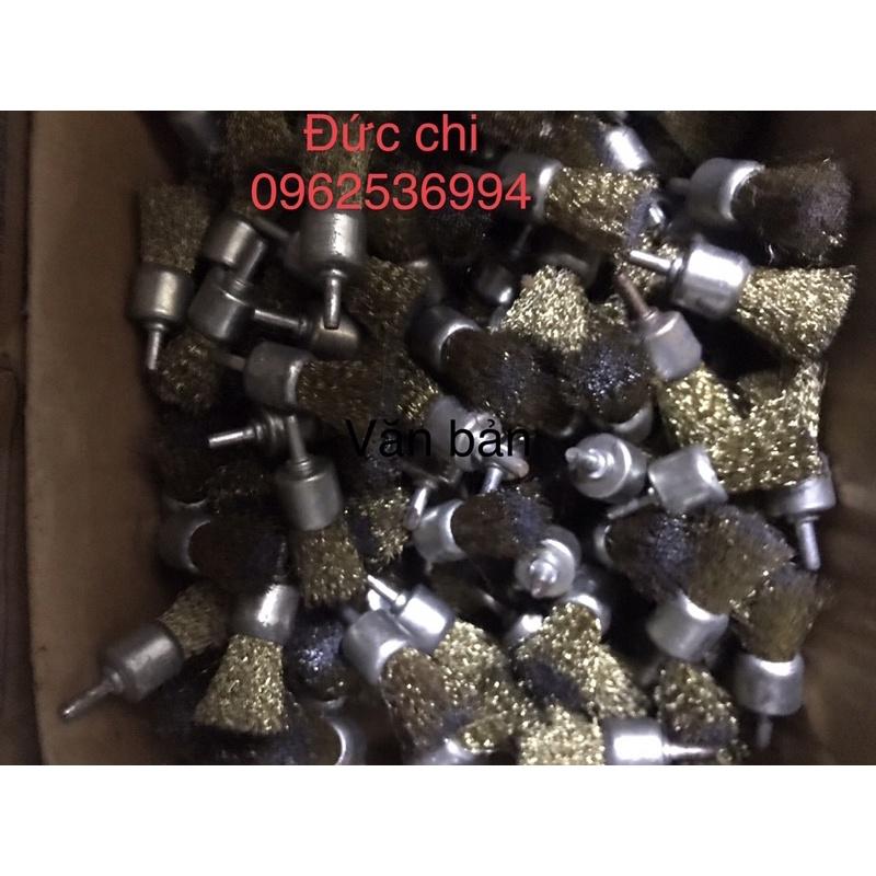 Chổi đánh rỉ sắt rỉ sét dạng bút chôi 6mm lăps máy khoan