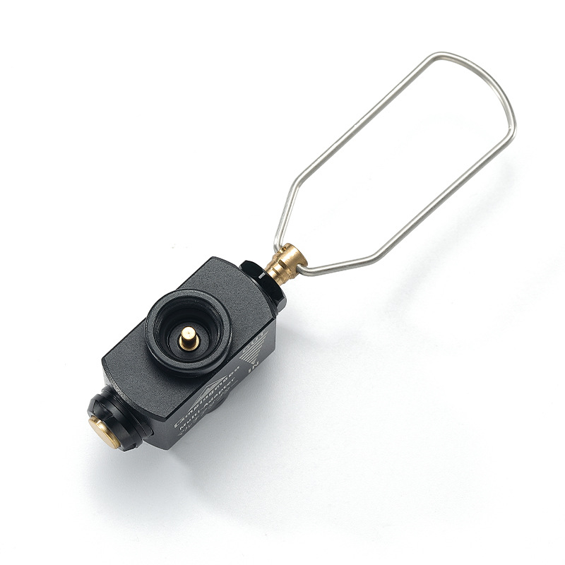 Đầu Adapter sang chiết bình gas mạ Titanium đen Campingmoon BKZ15