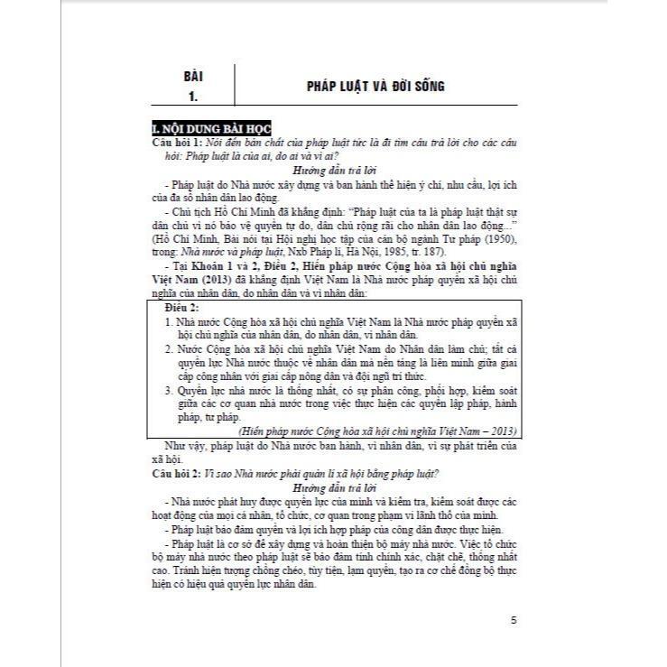 Sách - Hướng Dẫn Trả Lời Câu Hỏi &amp; Bài Tập GDCD Tự Luận &amp; Trắc Nghiệm - Luyện Thi THPT - Hồng Ân