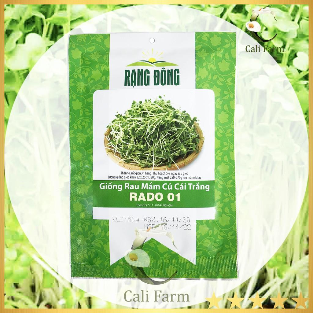 Hạt Giống Rau Mầm Củ Cải Trắng Rado 01 - NON GMO- Hạt giống Rạng Đông, Chất lượng vượt trội !