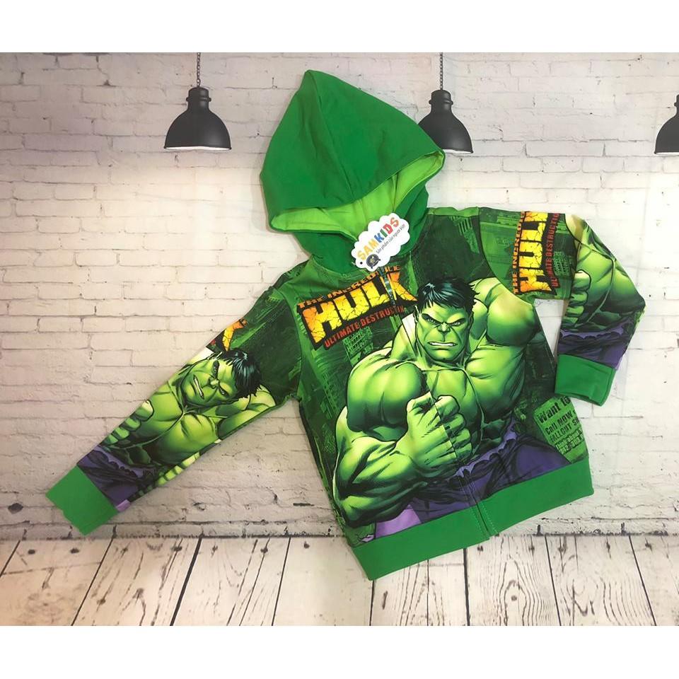 Áo khoác người xanh Hulk 3D