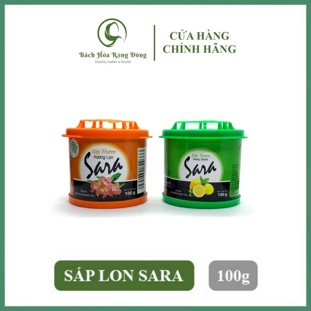 Sáp Thơm Phòng Ngủ Khử Mùi Sara Lon 100g Cao Cấp Phòng Máy Lạnh, Xe Ô Tô, Tủ Quần Áo, Nhà Vệ Sinh, Toilet...