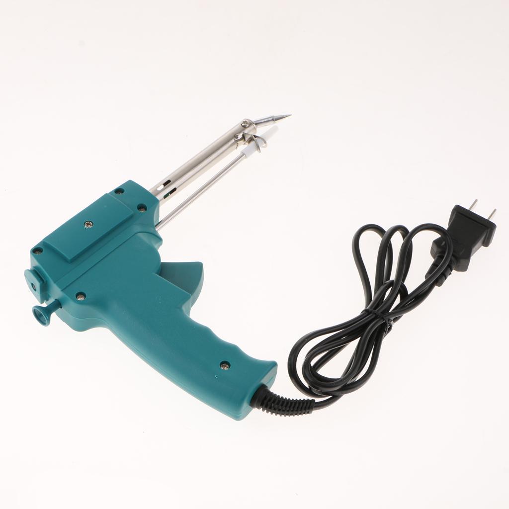220V 60W Manual Send Tin Gun Electric Soldering Iron Suction Tin Safety US