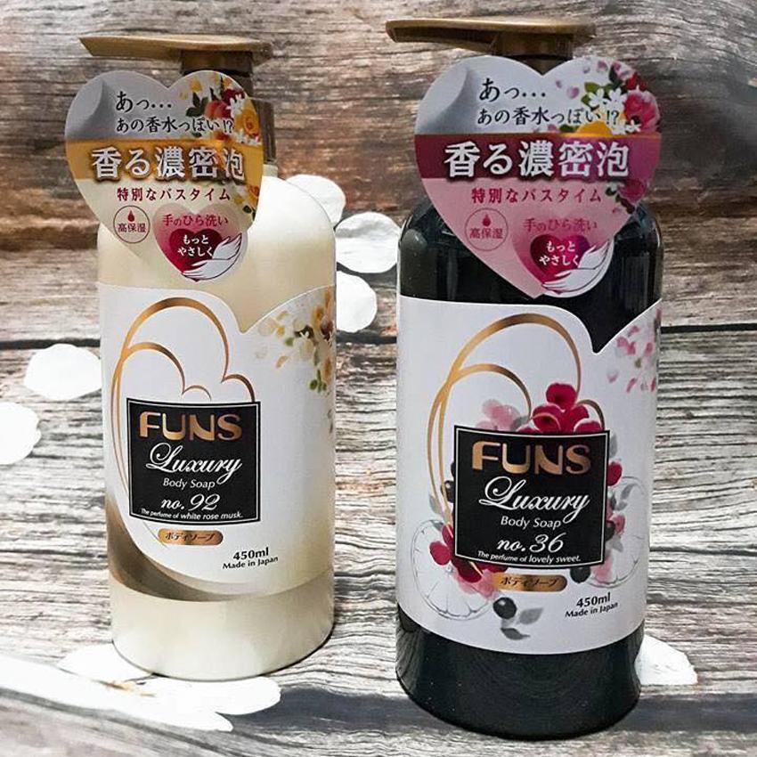 Sữa tắm trắng da hương nước hoa Funs Luxury No 36 Nhật Bản (450ml) - Hàng chính hãng