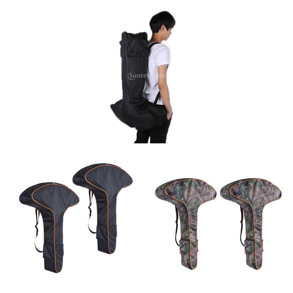 2pcs T-Shaped Bow Case, Lightweight Portable Outdoor Archery Carry Bag, Bow Carrier Protective Bag for Hunting