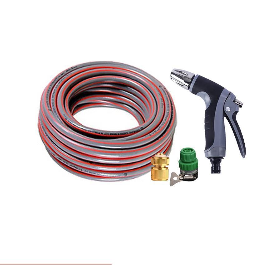 Bộ dây vòi xịt nước rửa xe,tưới cây tăng áp 3 lần 10m 206817 TL