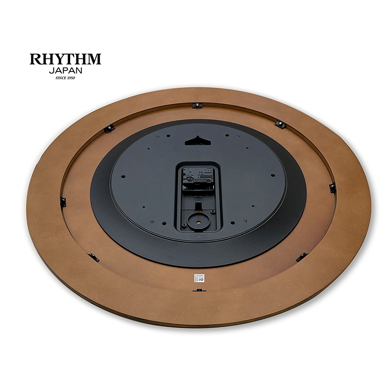 Đồng hồ Rhythm CMG292NR06 Kt 59.0 x 4.9cm, 3.35kg Vỏ gỗ. dùng PIN.