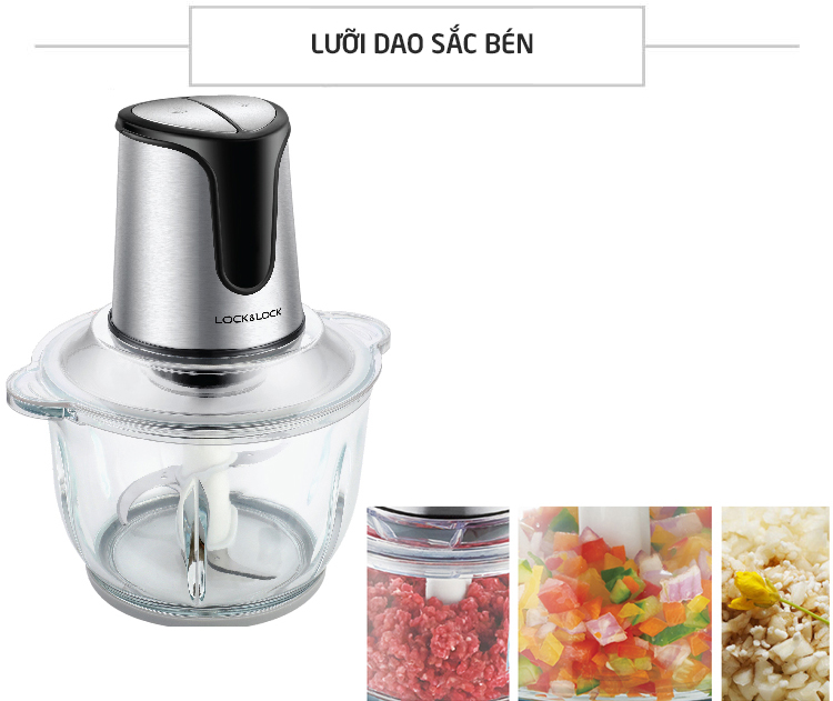 Máy Xay Thịt 2 Lưỡi Dao Kép Lock&Lock EJM171 - Hàng Chính Hãng