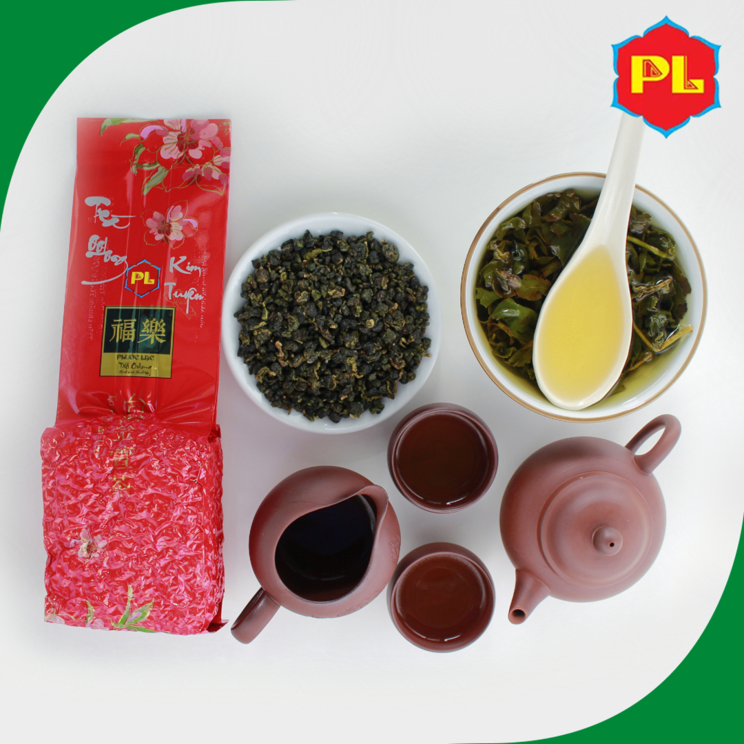 Trà Ô Long (oolong) Kim Tuyên Phước Lạc Loại 2 Gói 200g