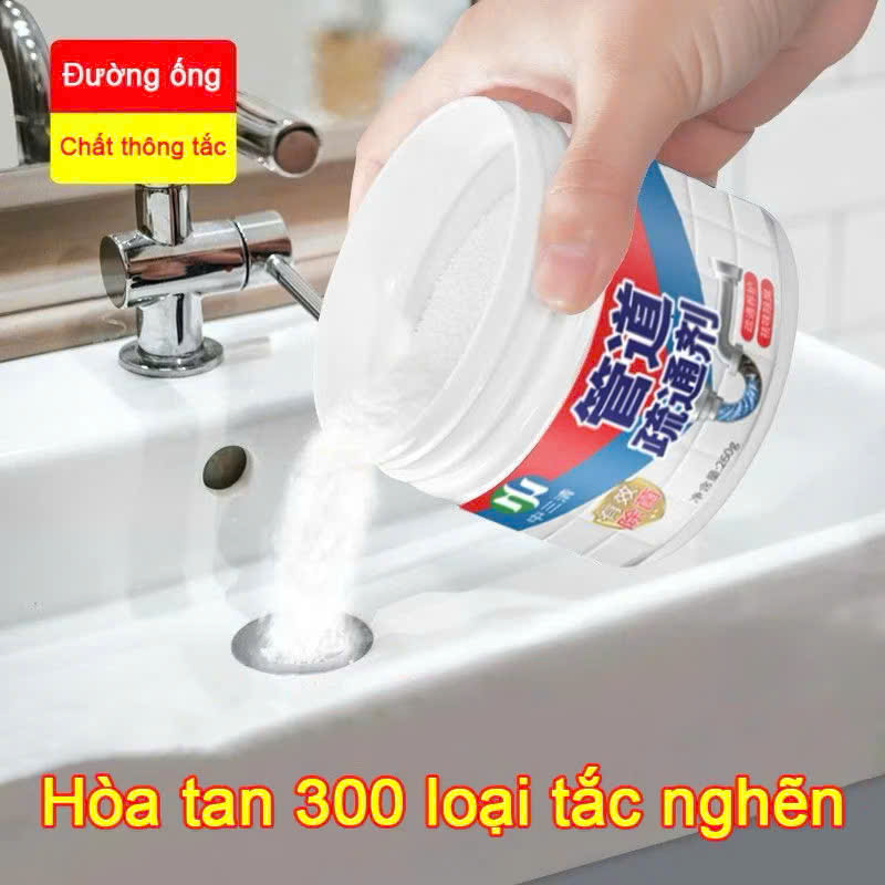 Combo 3 Hũ Bột Thông Cống, Bồn Cầu Siêu Mạnh – Sạch Sâu, Khử Mùi, Không Gây Hại Ống, đèn trang trí